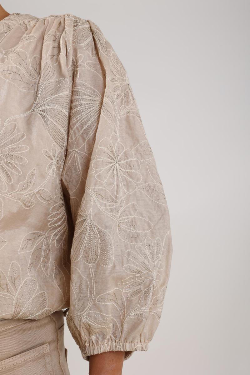 NUKUS Blouse Lynn Beige 5