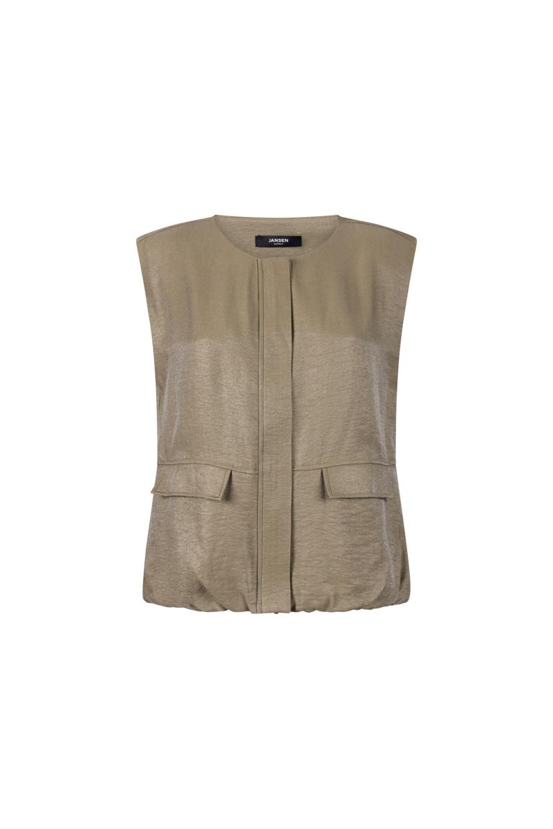 Jansen Amsterdam Gilet Ona Groen 2