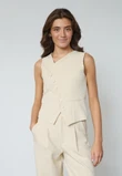 Sisters Point Gilet Gata-Ve2 Off-White 1