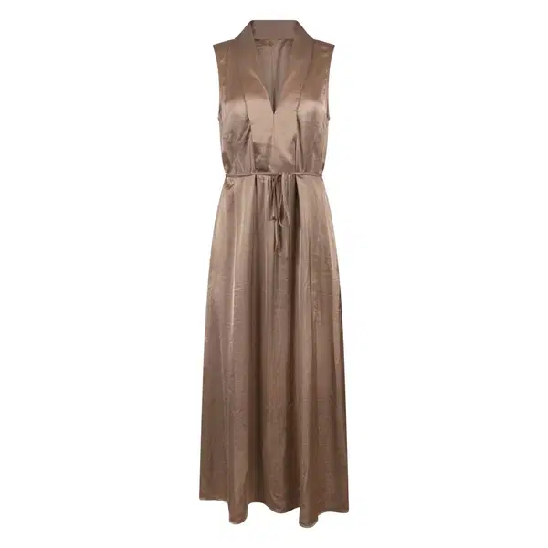 NUKUS Jurk NKS14018 Taupe 1