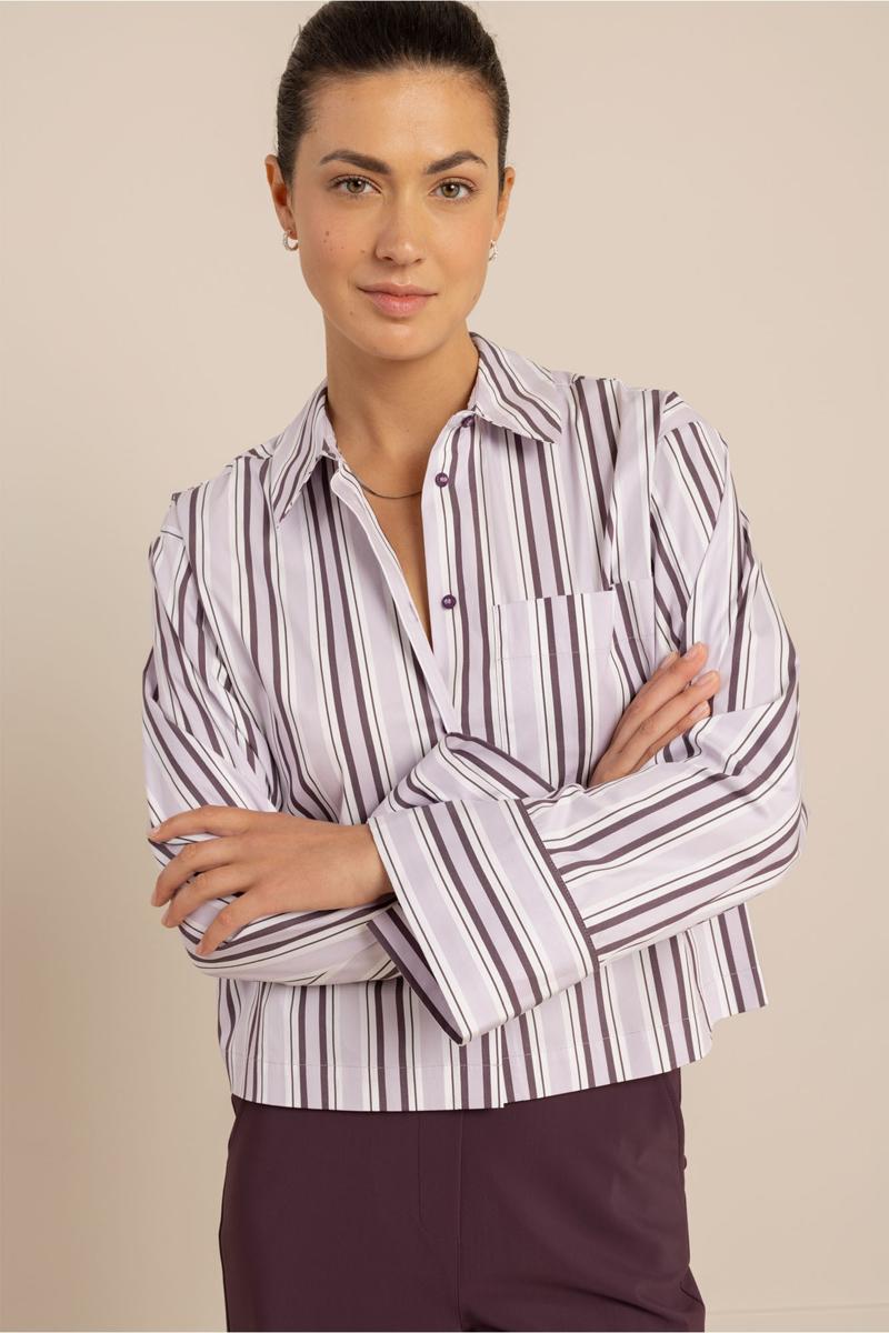Studio Anneloes Blouse Erina Stripe Paars 1