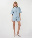 EsQualo Blouse HS26.12206 Blauw 1