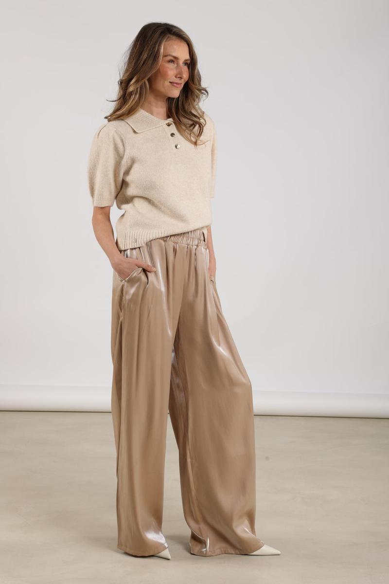 NUKUS Pantalon Doorty Beige 5