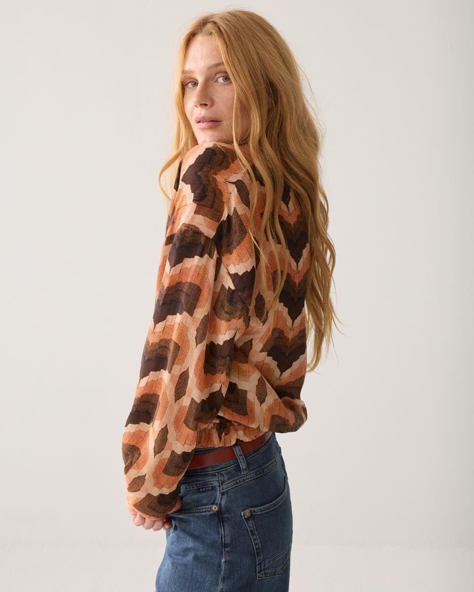 Summum Blouse 2s3549-12498 Bruin 4