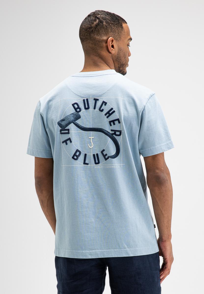 Butcher of Blue T-Shirt Vintage Hook Blauw 3