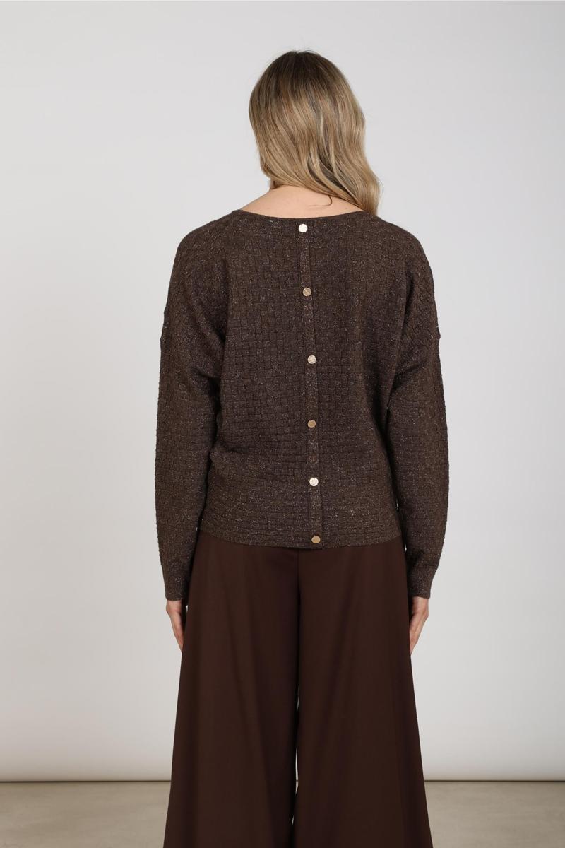 NUKUS Trui NKF01062 Bruin 2