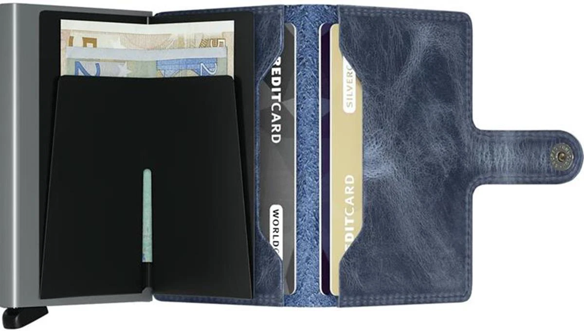 Secrid Miniwallet Vintage Blue Blauw 2