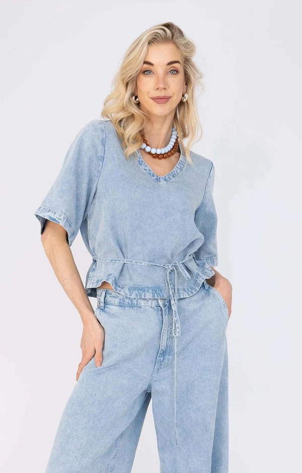 Anna Blouse 67A24-05SASHA Blauw 1