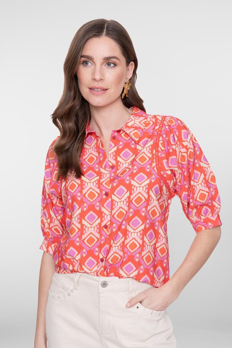 Geisha Blouse 63195-20 Roze 1