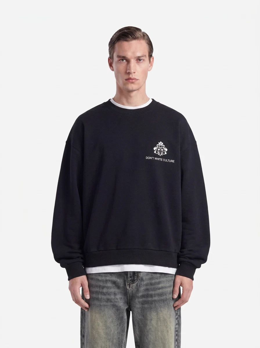 Don't waste culture Sweater Yero Zwart 1