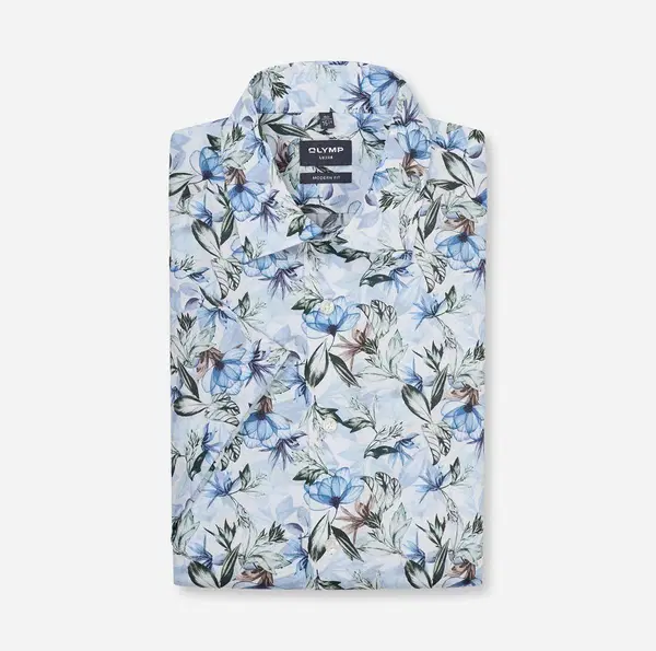 Olymp Overhemd 123412 Blauw 1