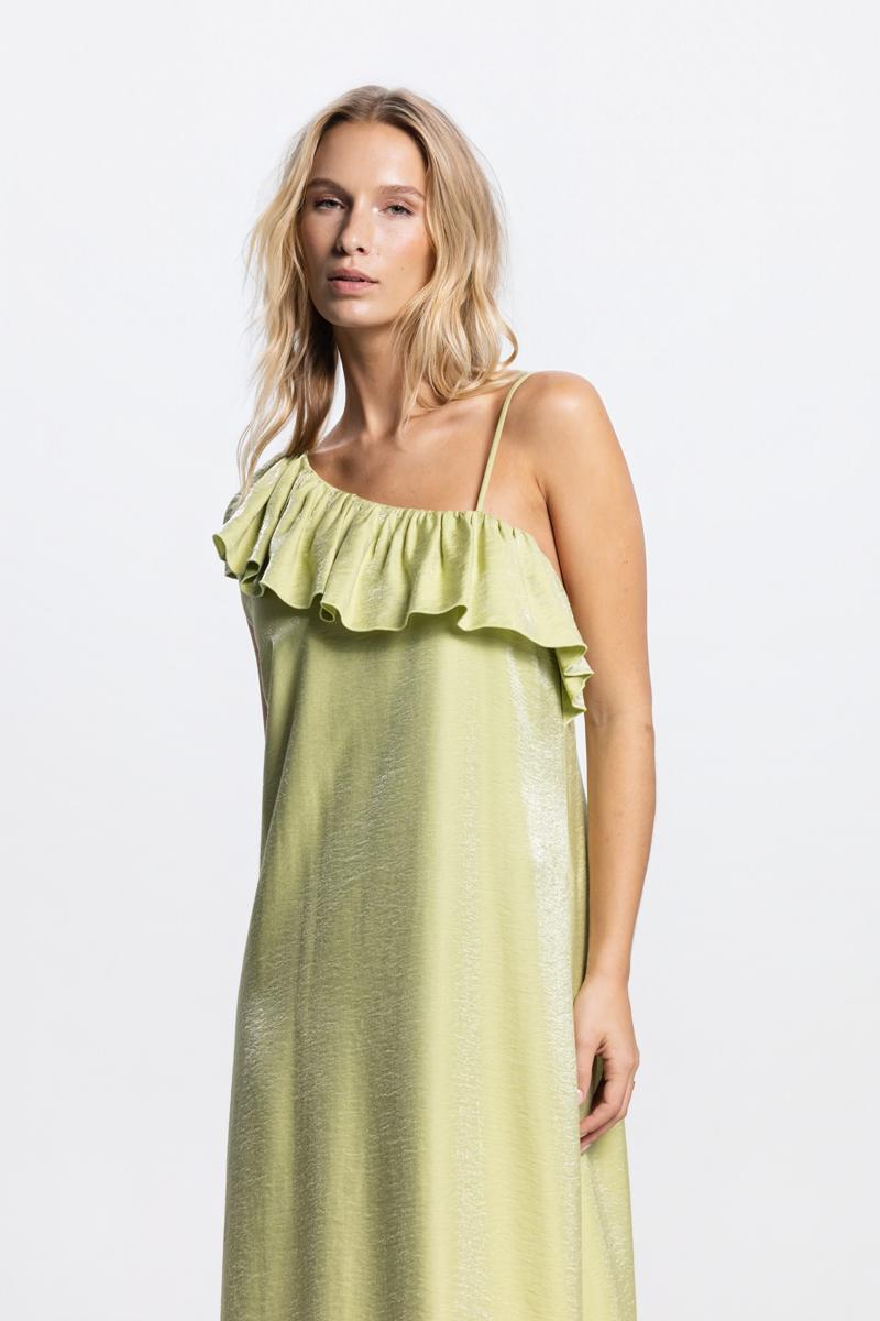 Jansen Amsterdam Jurk NIEK SS26.4 Groen 5