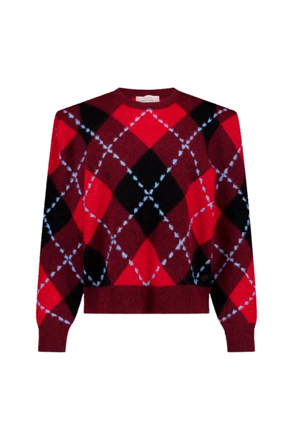 Studio Anneloes Trui Arly argyle pullo Rood 1