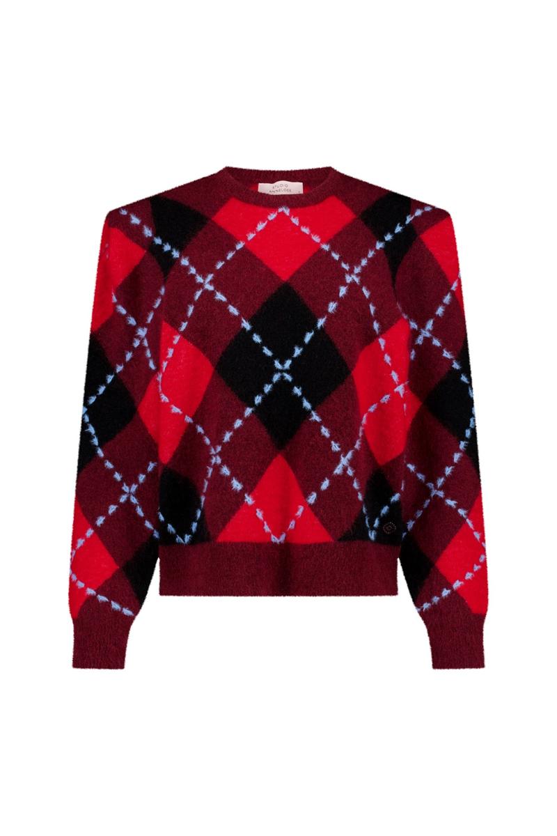 Studio Anneloes Trui Arly argyle pullo Rood 1