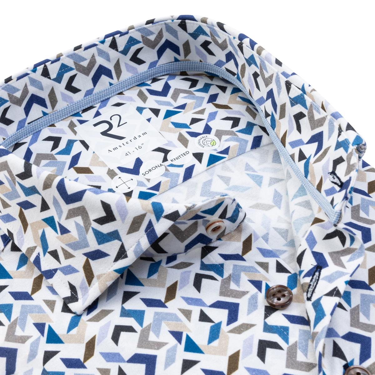 R2 Amsterdam Overhemd 132.WSP.002 Blauw 3