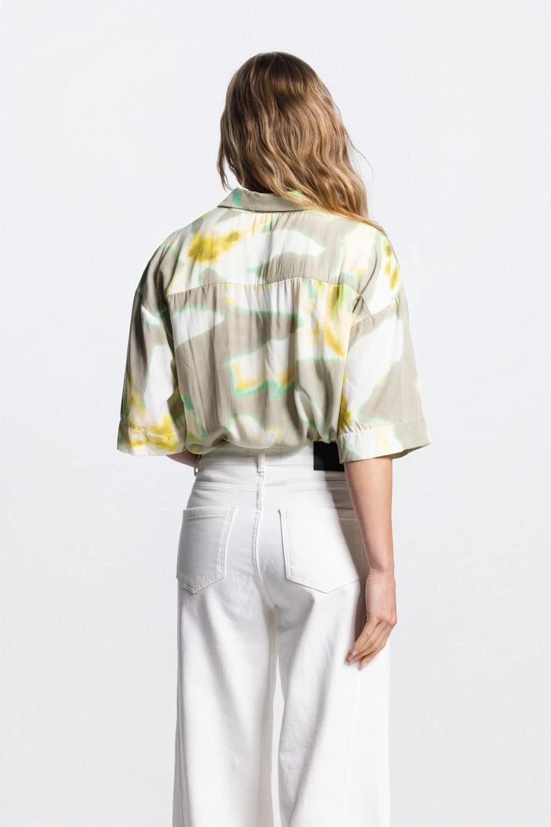 Jansen Amsterdam Blouse Thirza Groen 3