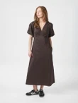 Neo Noir Jurk Illana Bruin 1
