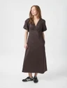 Neo Noir Jurk Illana Bruin 1