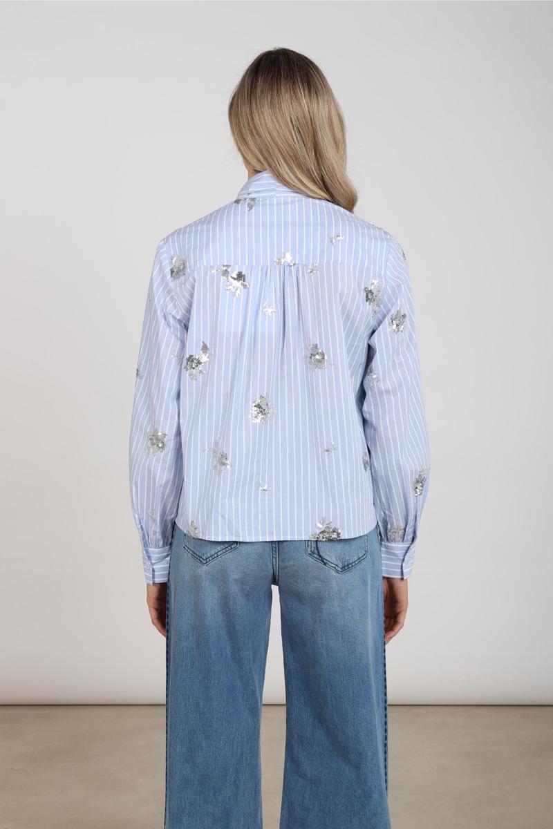 NUKUS Blouse NKF02127 Blauw 2