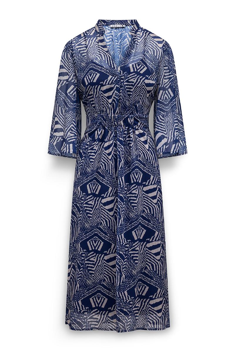 Label DOT Jurk Safye Blauw 2