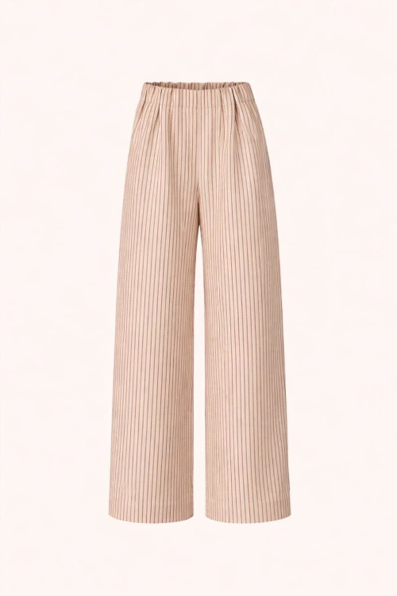 By-Bar Pantalon Benji Stripe Rood 2