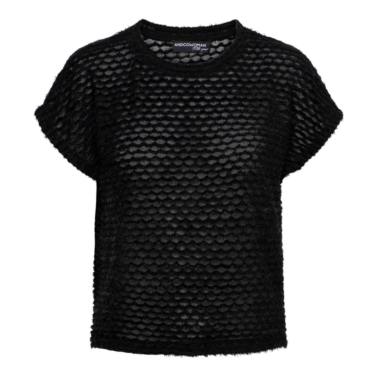 &Co Woman T-Shirt TO310 Zwart 1