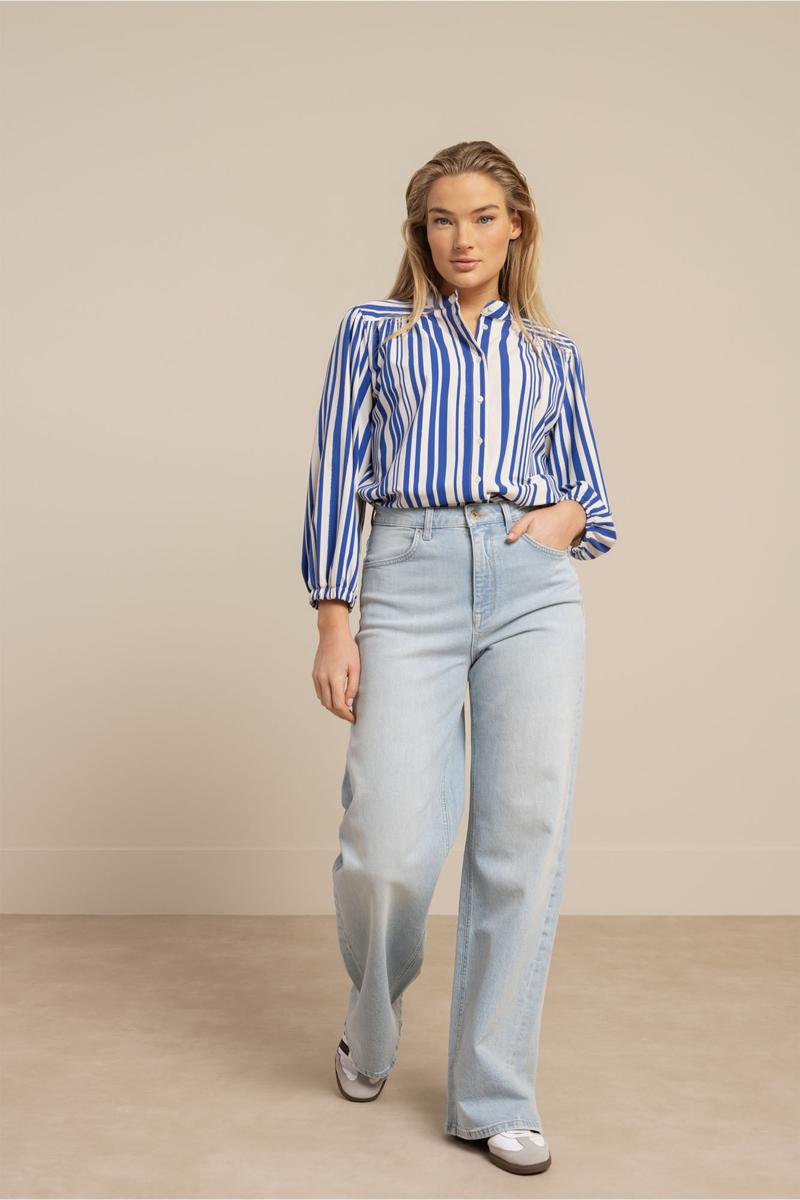 Studio Anneloes Blouse Jinte stripe blou Blauw 3