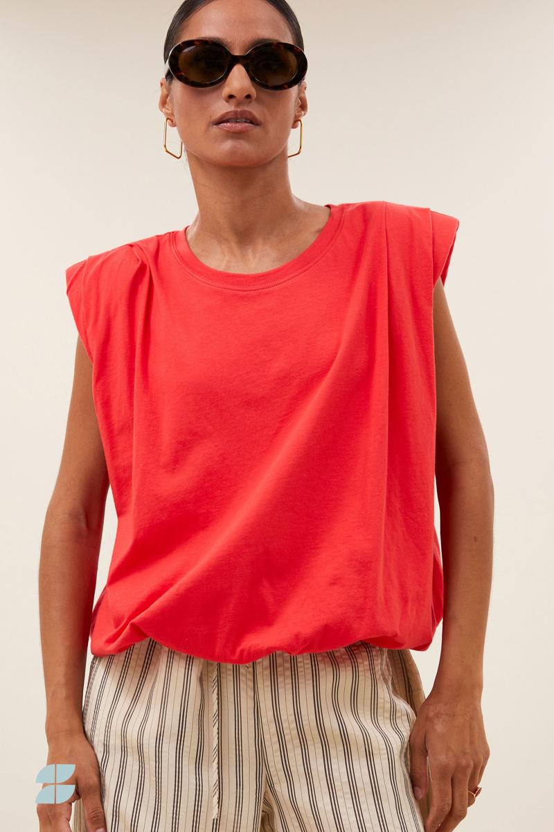 By-Bar T-Shirt Nilou Rood 2