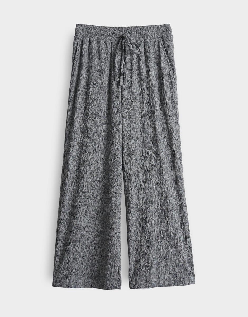 OPUS Pantalon Mileni Crinkle Blauw 2