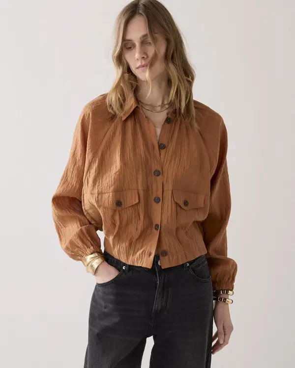 Summum Blouse 2s3454-12373 Bruin 1