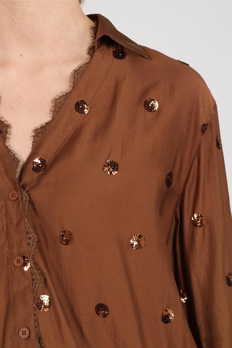 NUKUS Blouse Anika Bruin 5