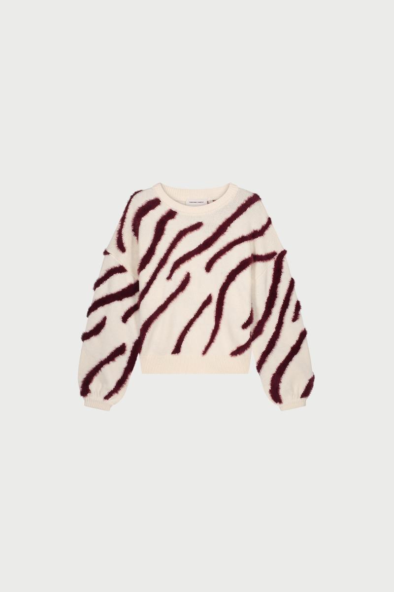 Fabienne Chapot Trui Zebra Pullover Off-White 2