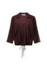 Studio Anneloes Blouse Odette tape top Bruin 1