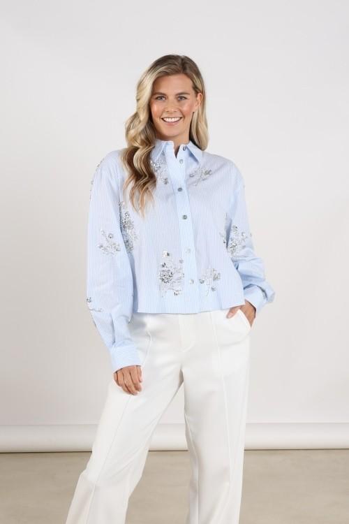 NUKUS Blouse Adora Blauw 1