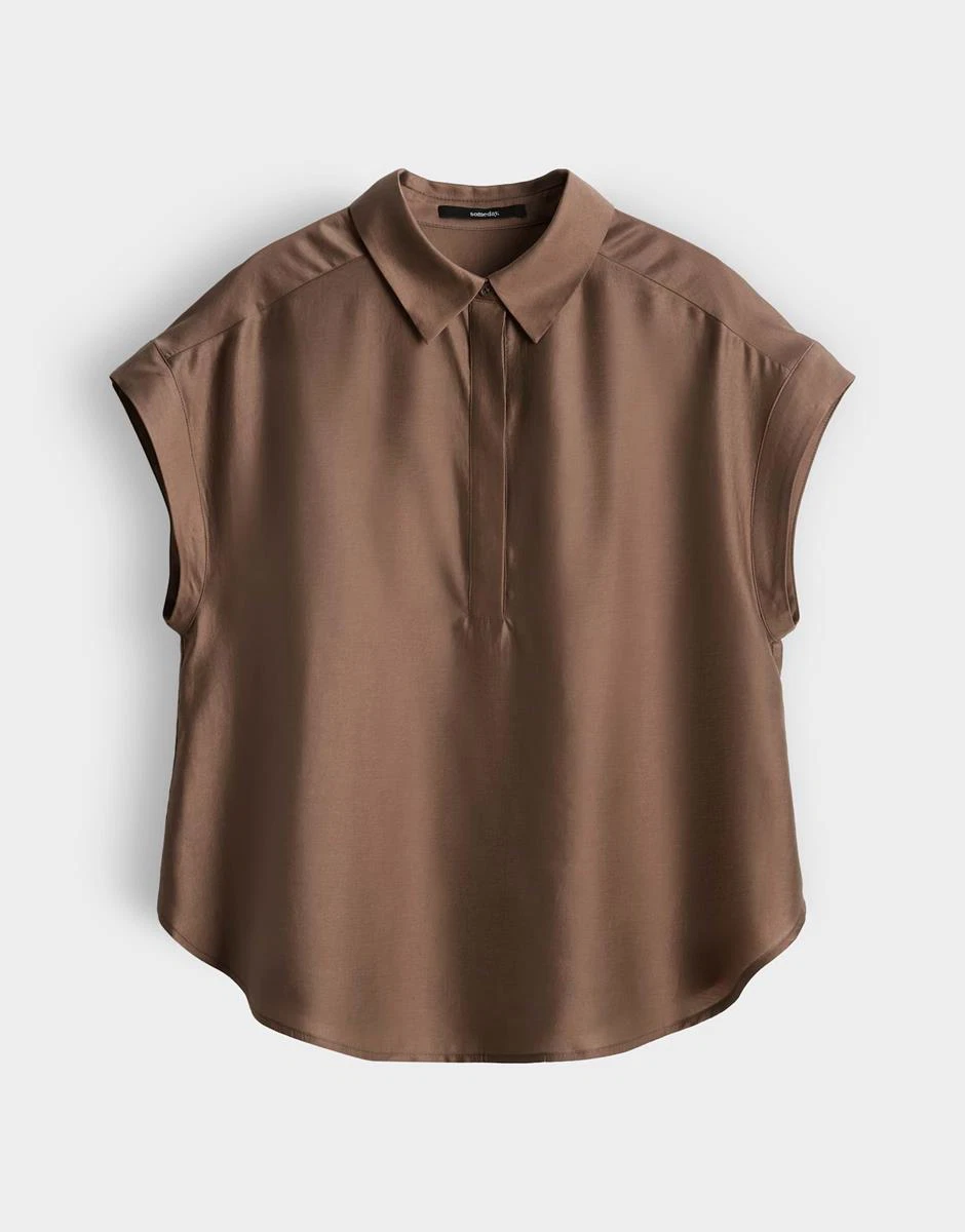 SOMEDAY Blouse Zamin Bruin 2