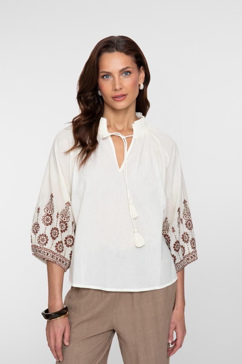 Geisha Blouse 63434-26 Off-White 2