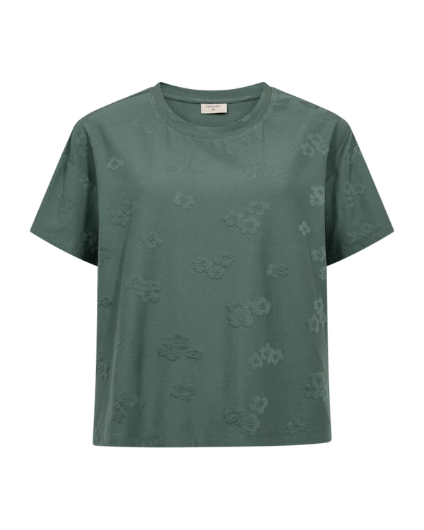 Freequent T-Shirt Ziprea Groen 1