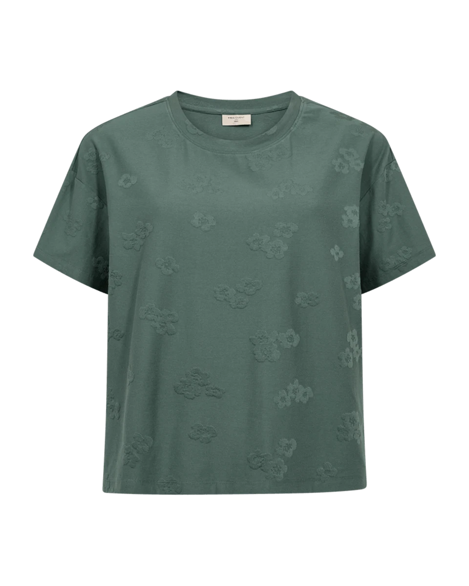 Freequent T-Shirt Ziprea Groen 1
