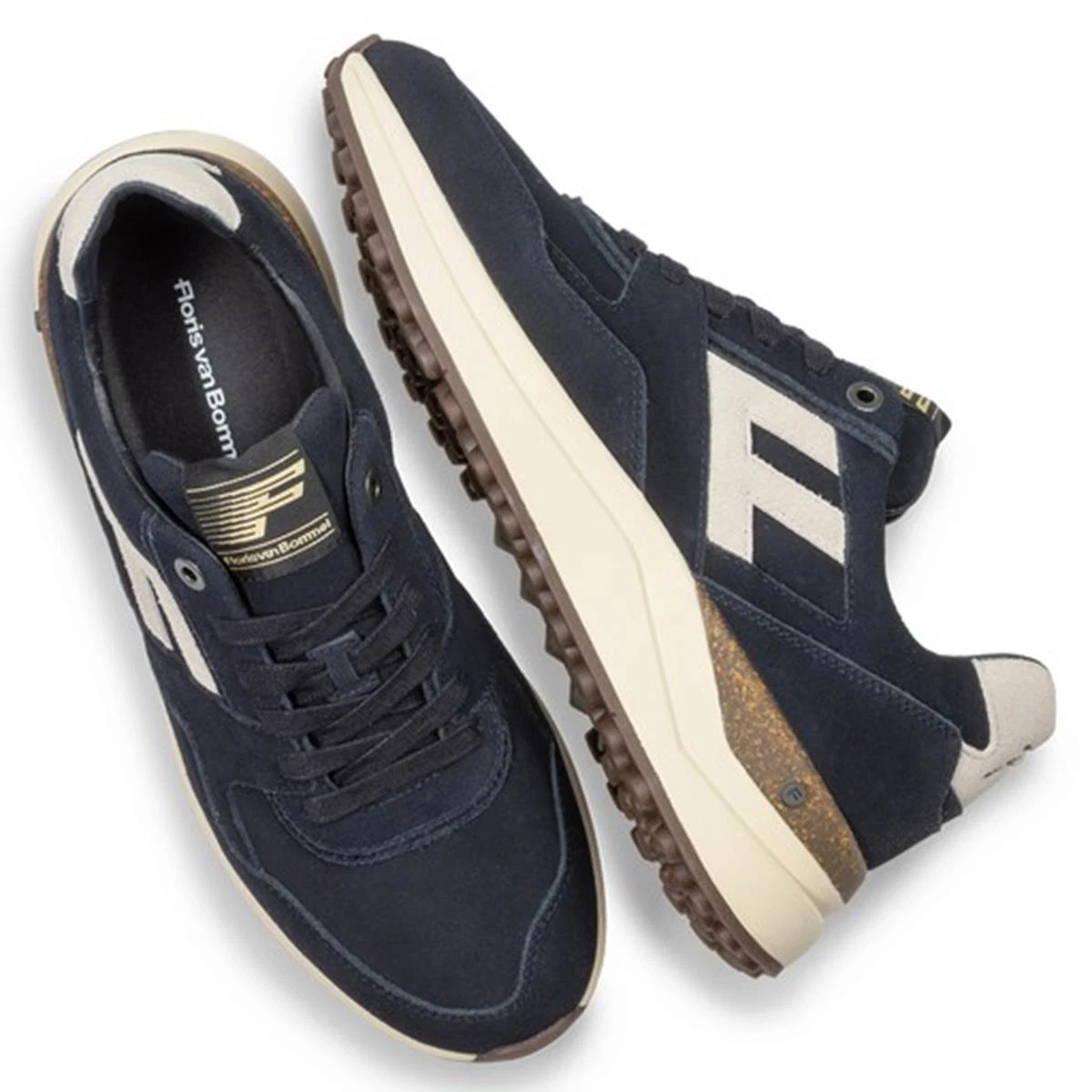 Floris van Bommel Sneakers De Trikker 05.01 Blauw 4