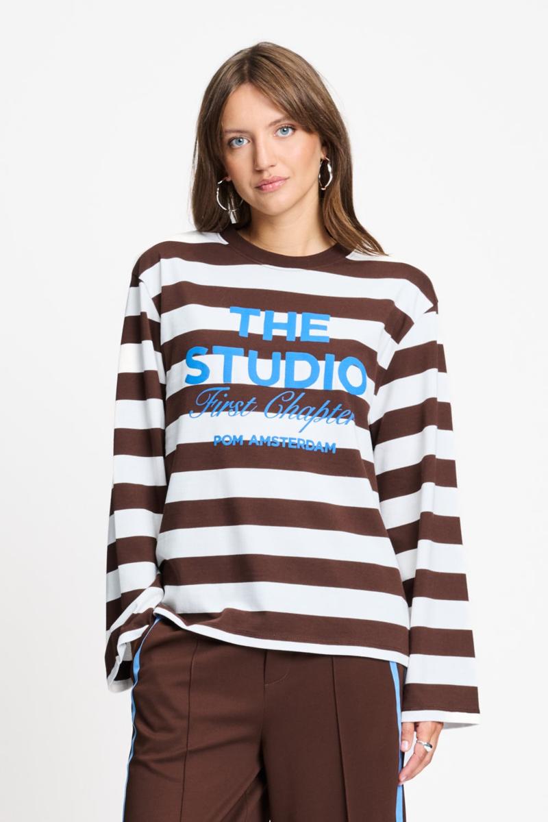 POM Amsterdam Longsleeve SP9714 Bruin 1