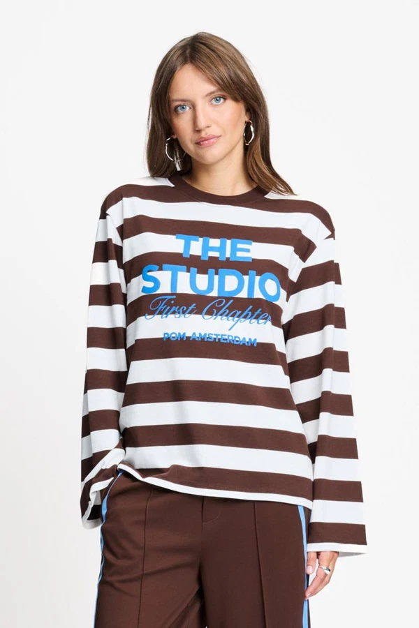 POM Amsterdam Longsleeve SP9714 Bruin 1