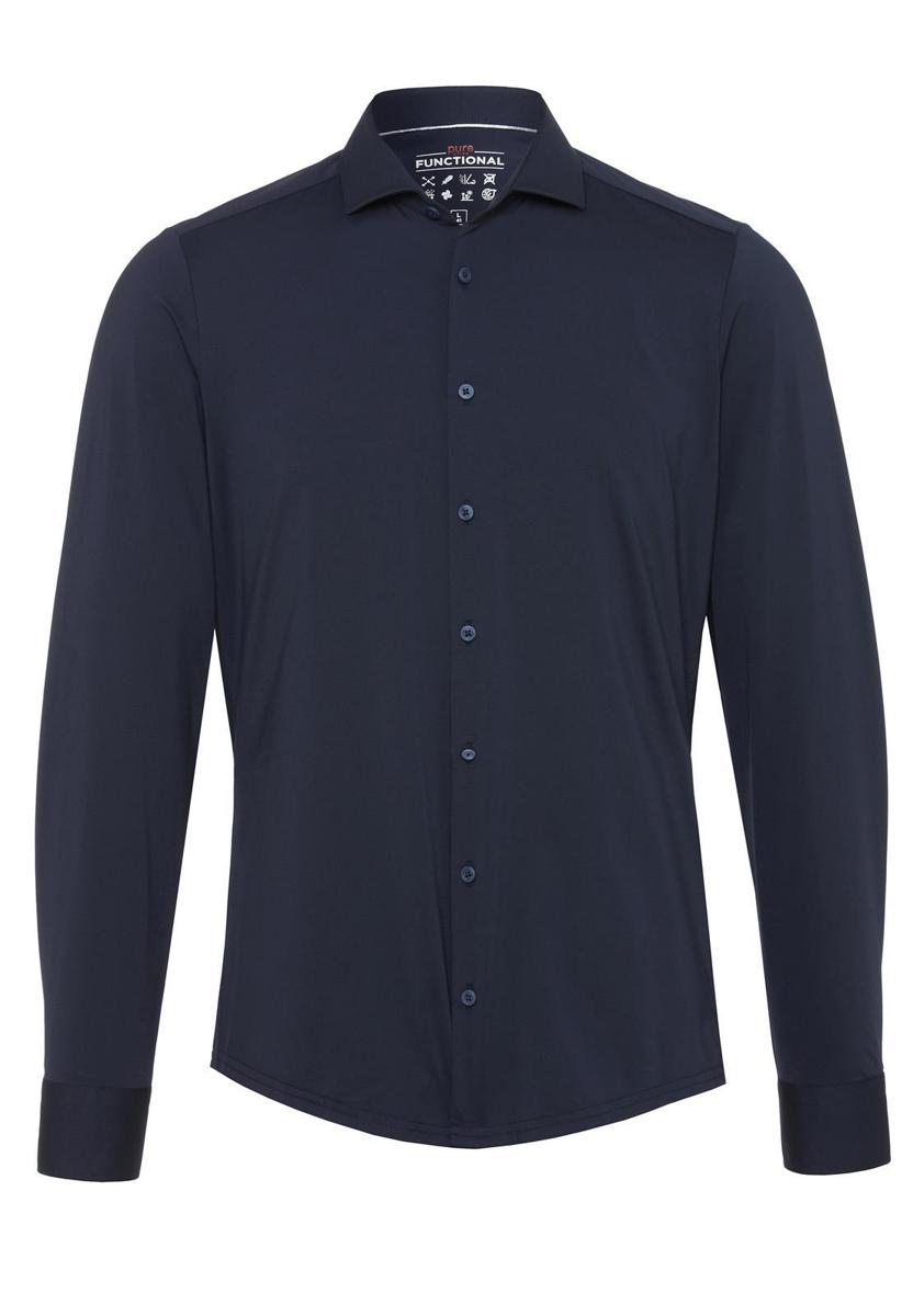 Pure Overhemd 4030-21750 Blauw 2