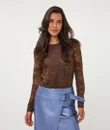 EsQualo Longsleeve W26.30724 Bruin 5