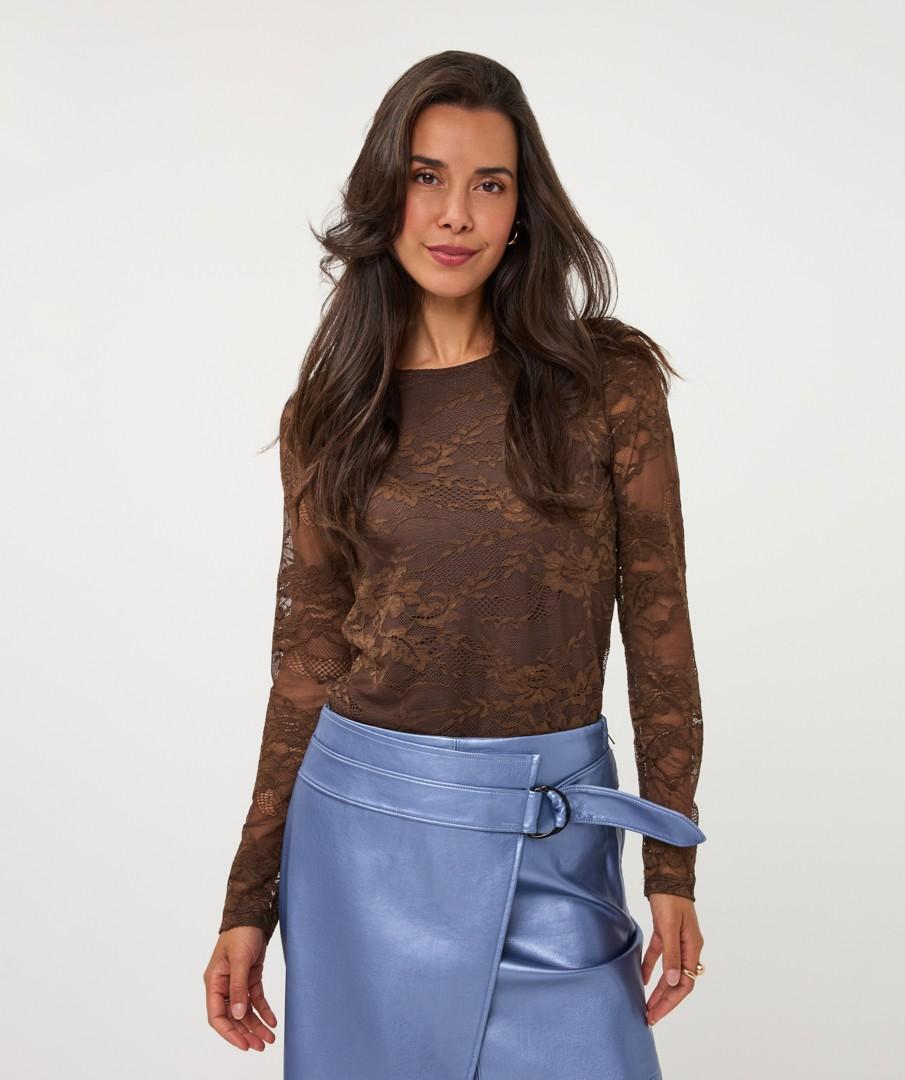 EsQualo Longsleeve W26.30724 Bruin 5