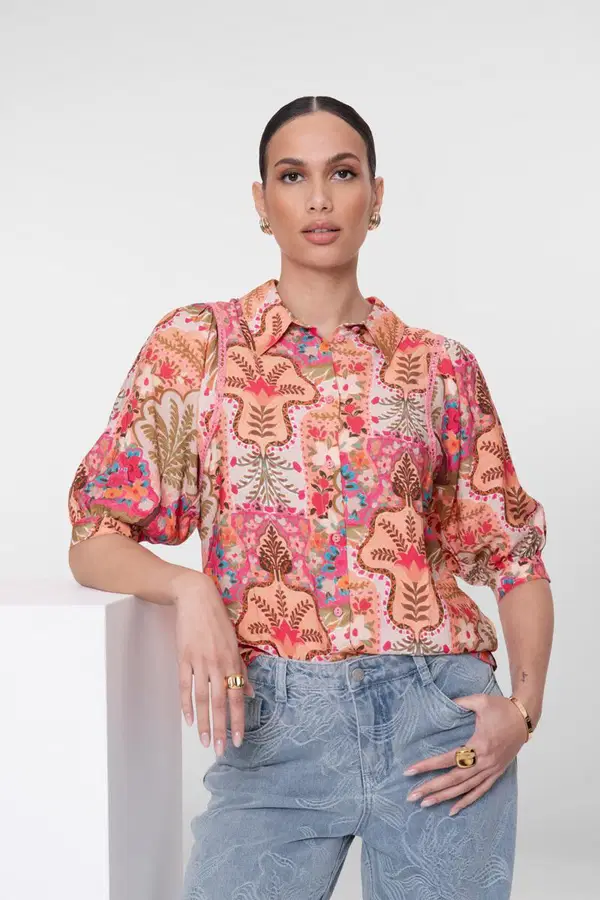 Geisha Blouse 63192-20 Roze 1