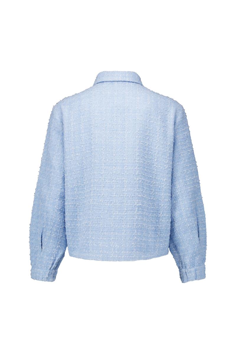 Studio Anneloes Blazer Vieve tweed jacke Blauw 2