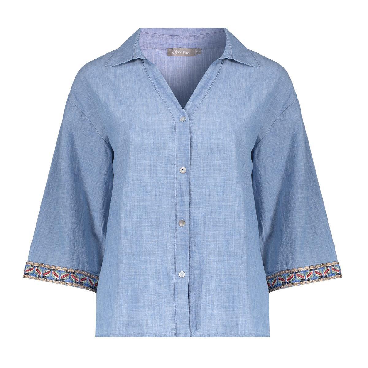 Geisha Blouse 63161-70 Blauw 2