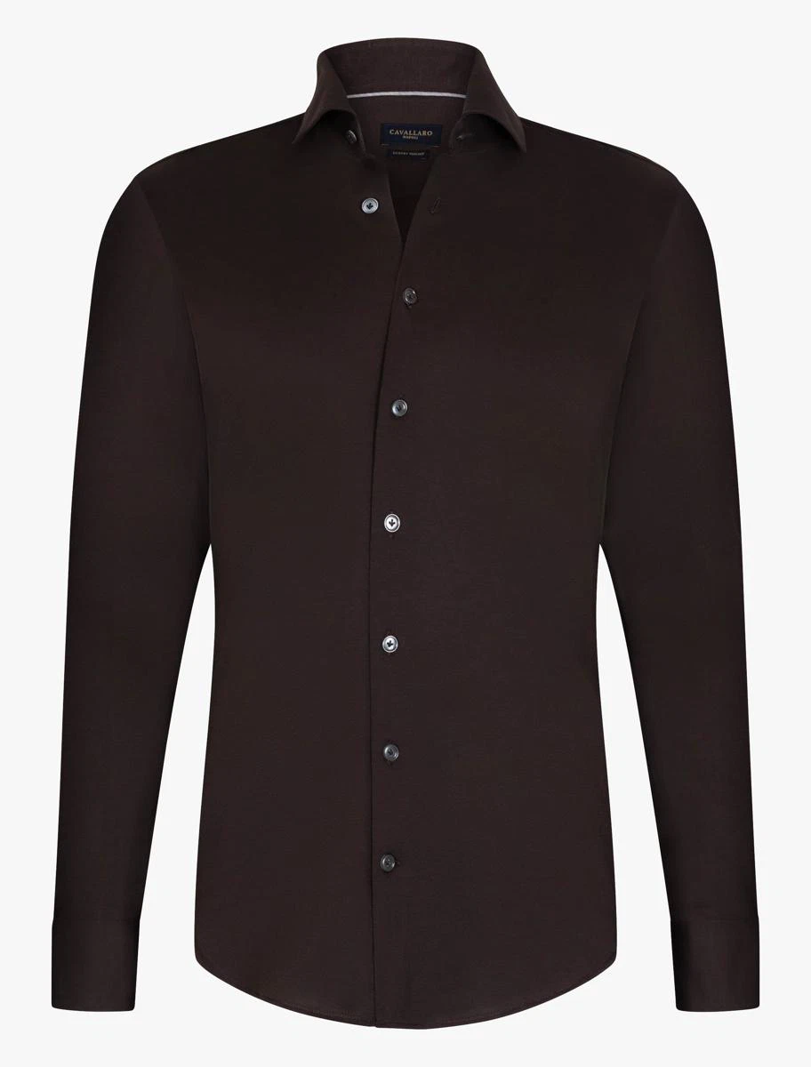Cavallaro Overhemd 110265001 Bruin 4