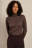 Studio Anneloes T-Shirt Reagan lace top Bruin 4