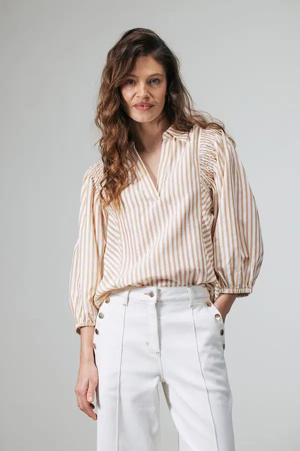 Label DOT Blouse Abba Beige 1